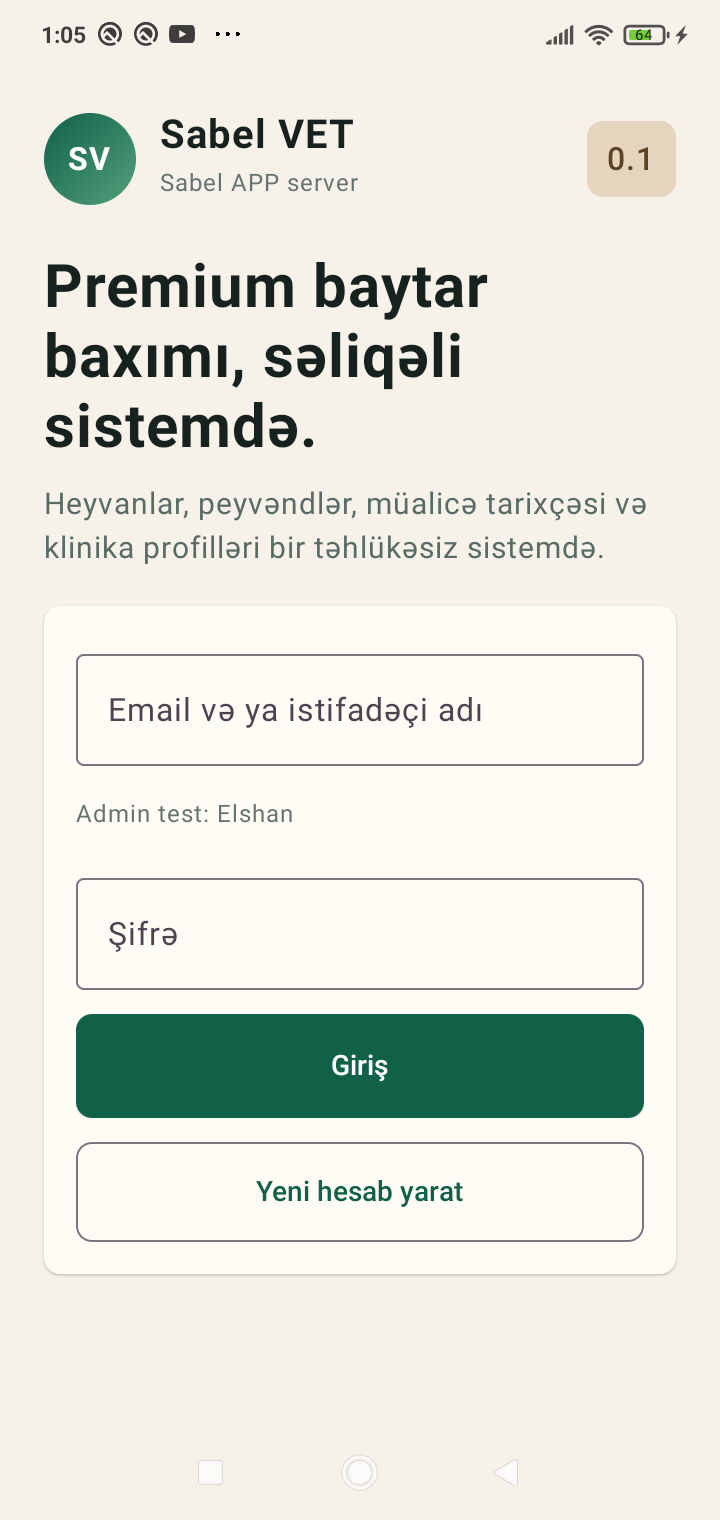 Sabel VET görünüşü